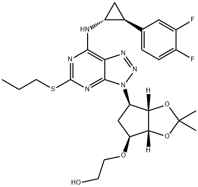 2-[[(3aR,4S,6R,6aS)-6-[7-[[(1R,2S)-2-(3,4-дифторфенил)циклопропил]амино]-5-(пропилтио)-3H