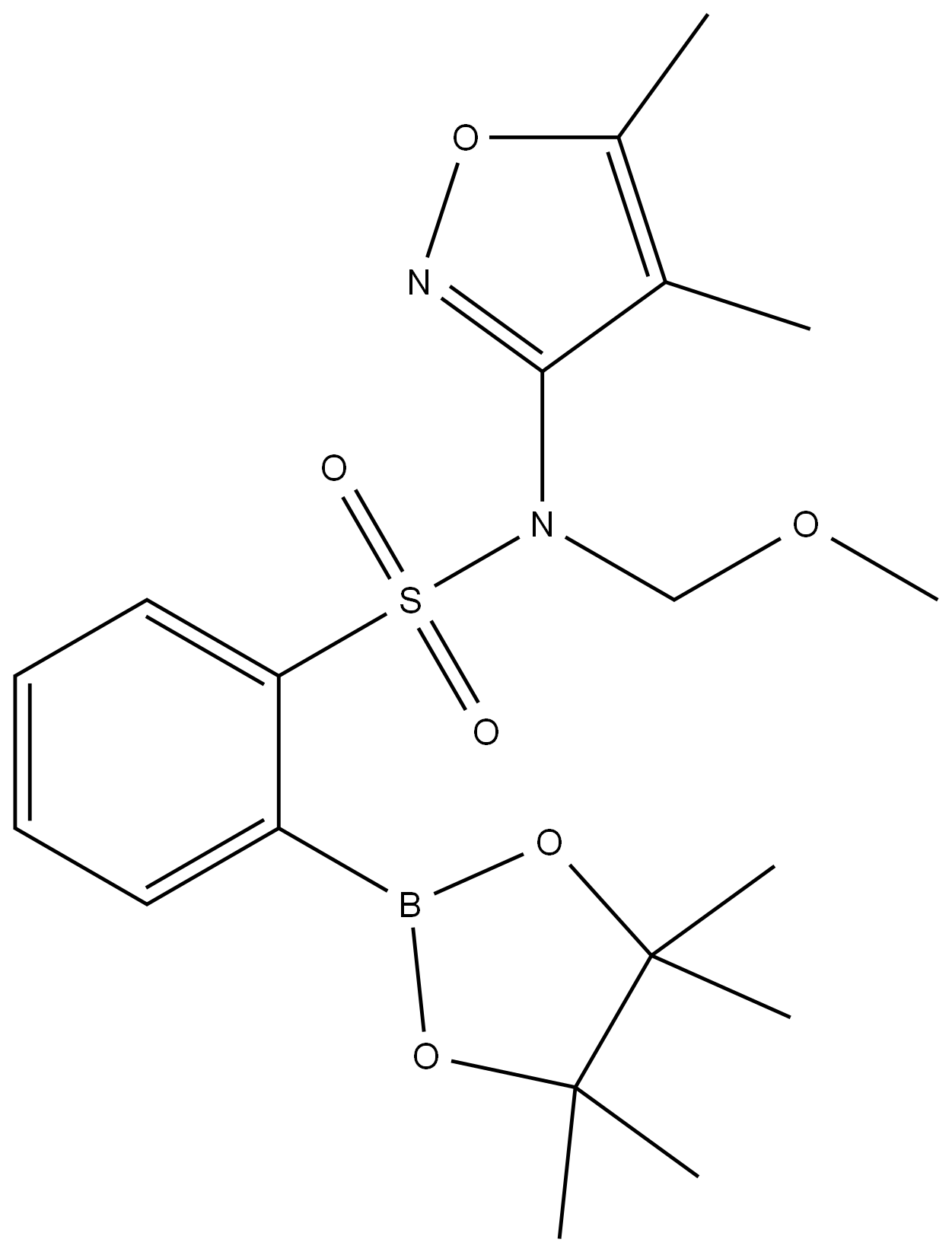 N-(4,5-диметилизоксазол-3-ил)-N-(метоксиметил)-2-(4,4,5,5-тетраметил-1,3,2-диоксаборолан-2-ил)бензолсульфонамид