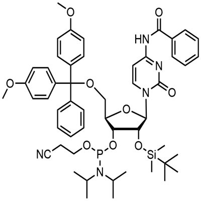 N-блокированный-5'-O-DMT-2'-O-TBDMS CED цитидин фосфорамидит