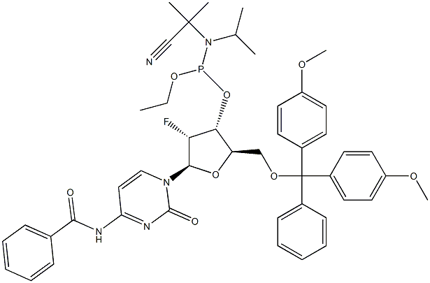N4-бензоил-2'-дезокси-5'-O-DMT-2'-фторцитидин фосфорамидит